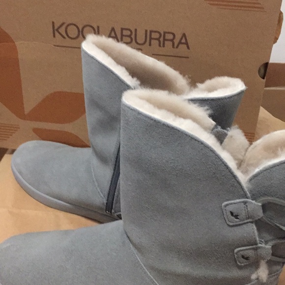 NWB UGG SHAZI SHORT WILD DOVE DAMAGE Koolaburra HI boot shoe water resistant - Picture 2 of 8